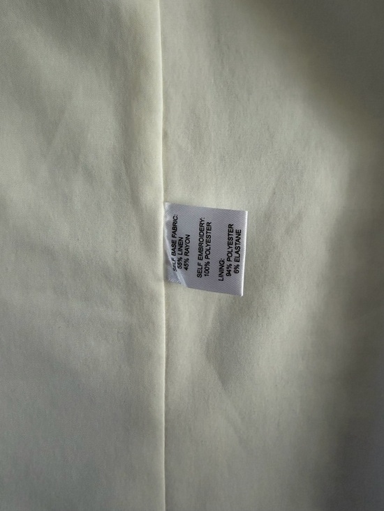 NWT Antonio Melani Halo Linen Floral Embroidered White Sleeveless Midi Dress - Picture 6 of 6